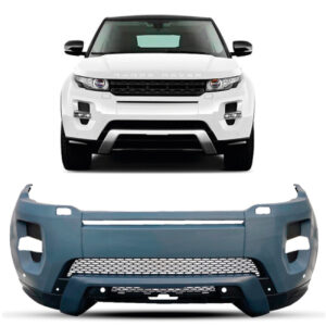 PARACHOQUE DIANTEIRO EVOQUE 12/14 COM FURO CAMERA COM FURO SENSOR COM FURO ESGUICHO CINZA LISO IMPORTADO