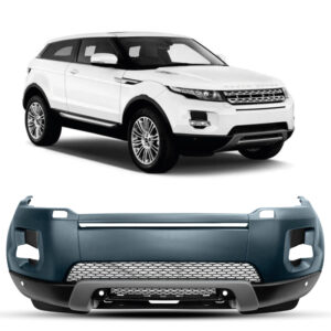 PARACHOQUE DIANTEIRO EVOQUE 12/14 COM FURO SENSOR COM FURO ESGUICHO COM SAIA CINZA LISO IMPORTADO