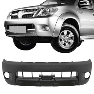 PARACHOQUE DIANTEIRO HILUX 05/08 COM FURO MILHA COM FURO MOLDURA PRETO TEXTURIZADO