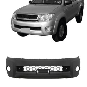 PARACHOQUE DIANTEIRO HILUX 09/11 COM GRADE SEM FURO MILHA COM FURO MOLDURA PRETO TEXTURIZADO