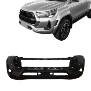 PARACHOQUE DIANTEIRO HILUX 24/25 COM FURO MOLDURA COM FURO SENSOR PRETO LISO