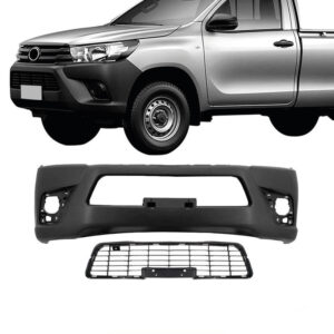 PARACHOQUE DIANTEIRO HILUX CABINE SIMPLES 15/23 COM GRADE PRETO LISO