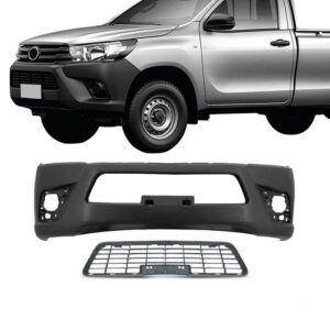PARACHOQUE DIANTEIRO HILUX CABINE SIMPLES 15/23 COM GRADE PRETO LISO