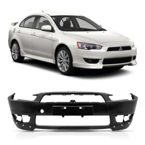 PARACHOQUE DIANTEIRO LANCER 08/19 COM FURO MILHA COM FURO SPOILER PRETO LISO IMPORTADO