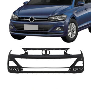 PARACHOQUE DIANTEIRO POLO/ VIRTUS 18/22 COM FURO SENSOR PRETO LISO