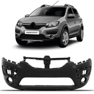 PARACHOQUE DIANTEIRO SANDERO STEPWAY 15/20 COM FURO MOLDURA PRETO LISO PARCIAL IMPORTADO