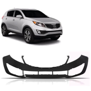 PARACHOQUE DIANTEIRO SPORTAGE 11/14 COM GRADE CENTRAL COM SPOILER PRETO LISO IMPORTADO