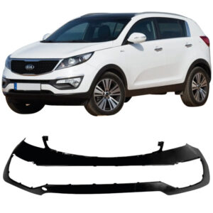 PARACHOQUE DIANTEIRO SPORTAGE 14/16 COM FURO REBOQUE COM RESSALTO PLACA PRETO LISO IMPORTADO