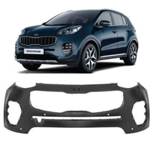 PARACHOQUE DIANTEIRO SPORTAGE 17/19 COM FURO SENSOR PRETO LISO IMPORTADO
