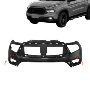 PARACHOQUE DIANTEIRO TORO DIESEL VOLCANO/ RANCH/ ULTRA 4X4 22/25 TORO FLEX ENDURANCE/ FREEDON/ VOLCANO 24/25 COM FURO SENSOR PRETO LISO