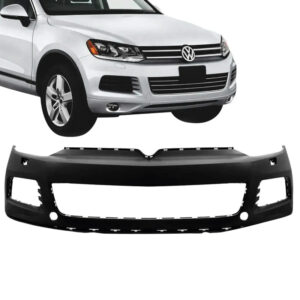 PARACHOQUE DIANTEIRO TOUAREG 11/14 SEM SPOILER SEM FURO SENSOR COM FURO ESGUICHO PRETO LISO IMPORTADO