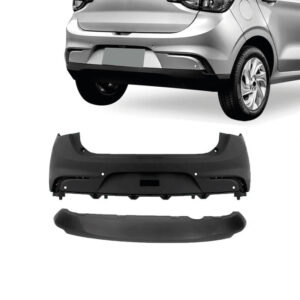 PARACHOQUE TRASEIRO ARGO 17/26 COM FURO SENSOR COM SPOILER PRETO LISO