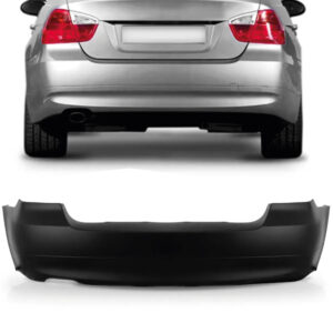 PARACHOQUE TRASEIRO BMW S3 06/08 SEM FURO SENSOR PRETO LISO IMPORTADO