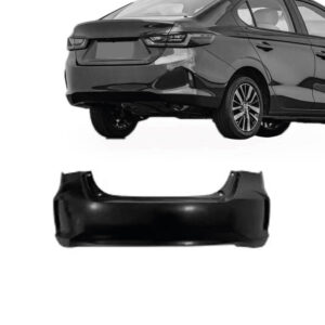 PARACHOQUE TRASEIRO CITY SEDAN 22/24 PRETO LISO