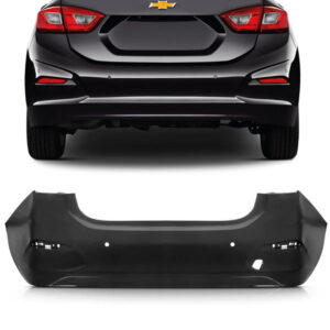 PARACHOQUE TRASEIRO CRUZE SEDAN 17/24 COM FURO SENSOR PRETO LISO IMPORTADO
