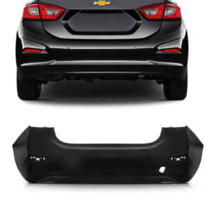 PARACHOQUE TRASEIRO CRUZE SEDAN 17/20 SEM FURO SENSOR PRETO LISO IMPORTADO
