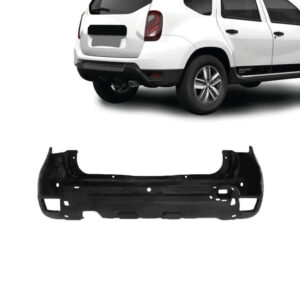 PARACHOQUE TRASEIRO DUSTER 16/20 COM FURO SENSOR PRETO LISO PARCIAL IMPORTADO