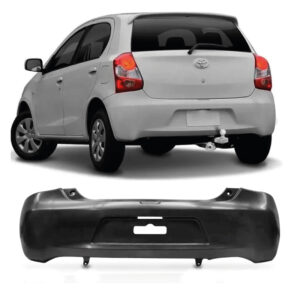 PARACHOQUE TRASEIRO ETIOS HATCH 12/16 PRETO LISO IMPORTADO