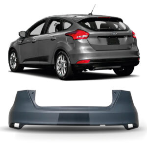 PARACHOQUE TRASEIRO FOCUS HATCH 16/19 SEM FURO SENSOR PRETO LISO IMPORTADO