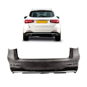 PARACHOQUE TRASEIRO GLC 250 16/18 COMPLETO PRETO LISO
