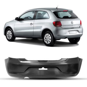 PARACHOQUE TRASEIRO GOL G6 13/16 SEM FURO REFLETOR PRETO LISO IMPORTADO
