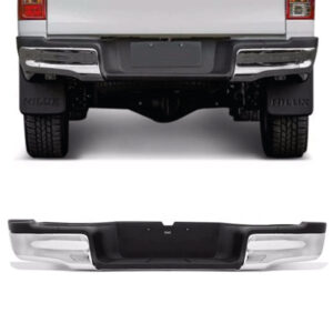 PARACHOQUE TRASEIRO HILUX PICK-UP 16/25 CROMADO COM PISANTE PRETO IMPORTADO
