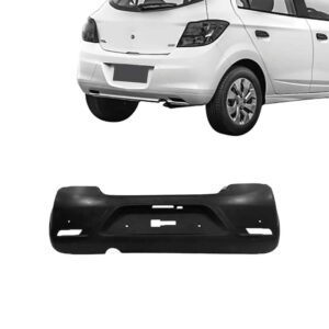 PARACHOQUE TRASEIRO ONIX HATCH 16/19 COM FURO REFLETOR COM FURO SENSOR PRETO LISO