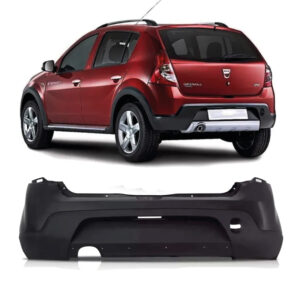 PARACHOQUE TRASEIRO SANDERO STEPWAY 08/14 COM FURO MOLDURA PRETO LISO PARCIAL IMPORTADO