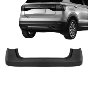 PARACHOQUE TRASEIRO SUPERIOR T-CROSS 19/24 SEM FURO SENSOR PRETO LISO