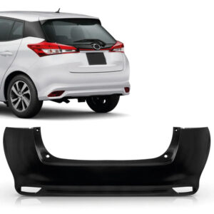 PARACHOQUE TRASEIRO YARIS HATCH 18/22 SEM FURO SENSOR PRETO LISO IMPORTADO
