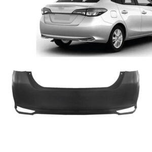 PARACHOQUE TRASEIRO YARIS SEDAN 18/25 SEM FURO SENSOR PRETO LISO