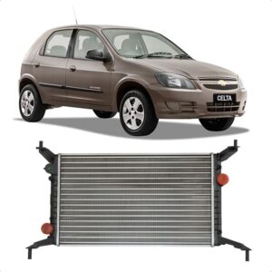 RADIADOR MANUAL CELTA 07/15 PRISMA 07/11 1.0/1.4 COM AR IMPORTADO