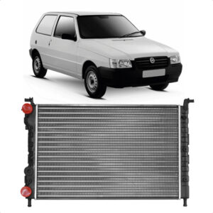 RADIADOR MANUAL UNO/ FIORINO 01/09 1.0/1.3 COM AR IMPORTADO