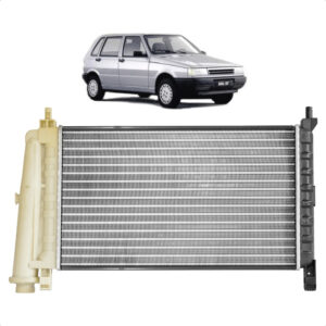 RADIADOR MANUAL UNO/ PREMIO/ FIORINO/ ELBA 87/93 COM RESERVATORIO COM/SEM AR IMPORTADO
