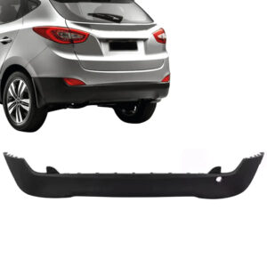 SPOILER PARACHOQUE TRASEIRO INFERIOR IX35 10/22 SEM FURO SENSOR PRETO LISO IMPORTADO