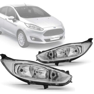 FAROL NEW FIESTA 13/17 MASCARA CROMADA IMPORTADO
