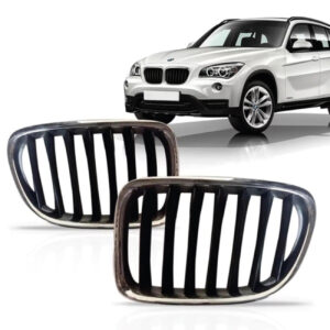 GRADE RADIADOR BMW X1 13/15 PRETA MOLDURA CROMADA IMPORTADA