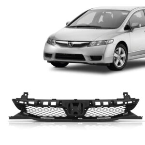 GRADE RADIADOR CIVIC 09/11 PRETA SEM FRISO IMPORTADA
