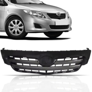 GRADE RADIADOR COROLLA 09/11 CINZA MOLDURA GRAFITE IMPORTADA