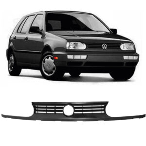 GRADE RADIADOR GOLF ALEMAO/ MEXICANO/ GTI 95/98 PRETO LISO IMPORTADA