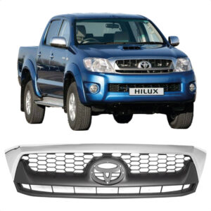 GRADE RADIADOR HILUX 09/11 CROMADA/CINZA ESCURO IMPORTADA