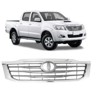 GRADE RADIADOR HILUX 12/15 CROMADA/CINZA IMPORTADO