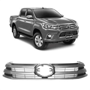 GRADE RADIADOR HILUX 16/17 PRETO LISO IMPORTADA