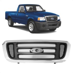 GRADE RADIADOR RANGER 05/09 MODELO AMERICANA PRETO COM CROMADO IMPORTADA
