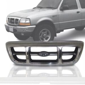 GRADE RADIADOR RANGER 4X2 98/04 CINZA COM CROMADO IMPORTADA
