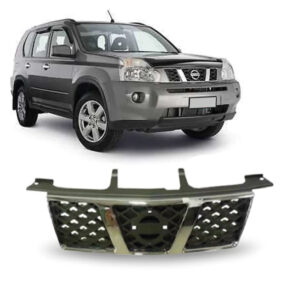 GRADE RADIADOR X-TRAIL 05/08 CINZA FRISO CROMADO IMPORTADA
