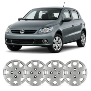 JOGO CALOTA GOL/ VOYAGE G5 08/11 ARO 13 PRATA PARAFUSO