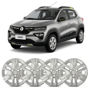 JOGO CALOTA KWID OUTSIDER 21/25 ARO 14 PRATA PARAFUSO
