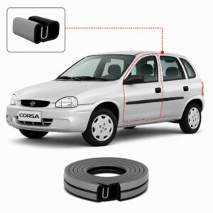 BORRACHA PORTA CORSA HATCH 00/08 ABA CINZA
