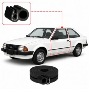 BORRACHA PORTA ESCORT 83/86 SEM ABA